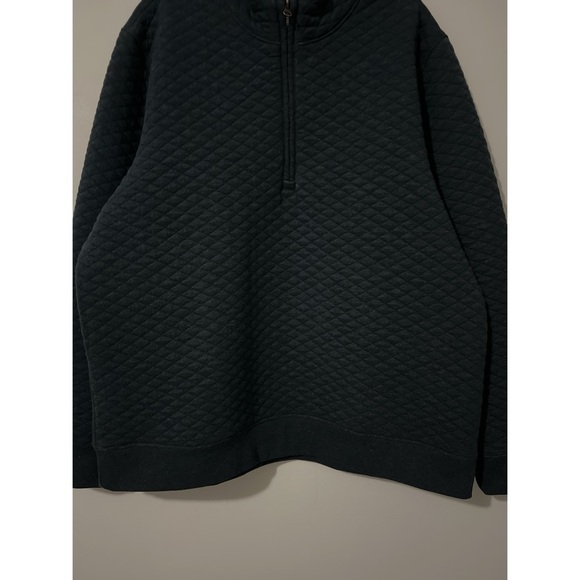 Billy Reid Diamond Quilt Half Zip Sweater Men’s Carbon Blue XXL Pullover - Picture 5 of 16